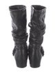 Stuart Weitzman Leather Lace-Up Boots