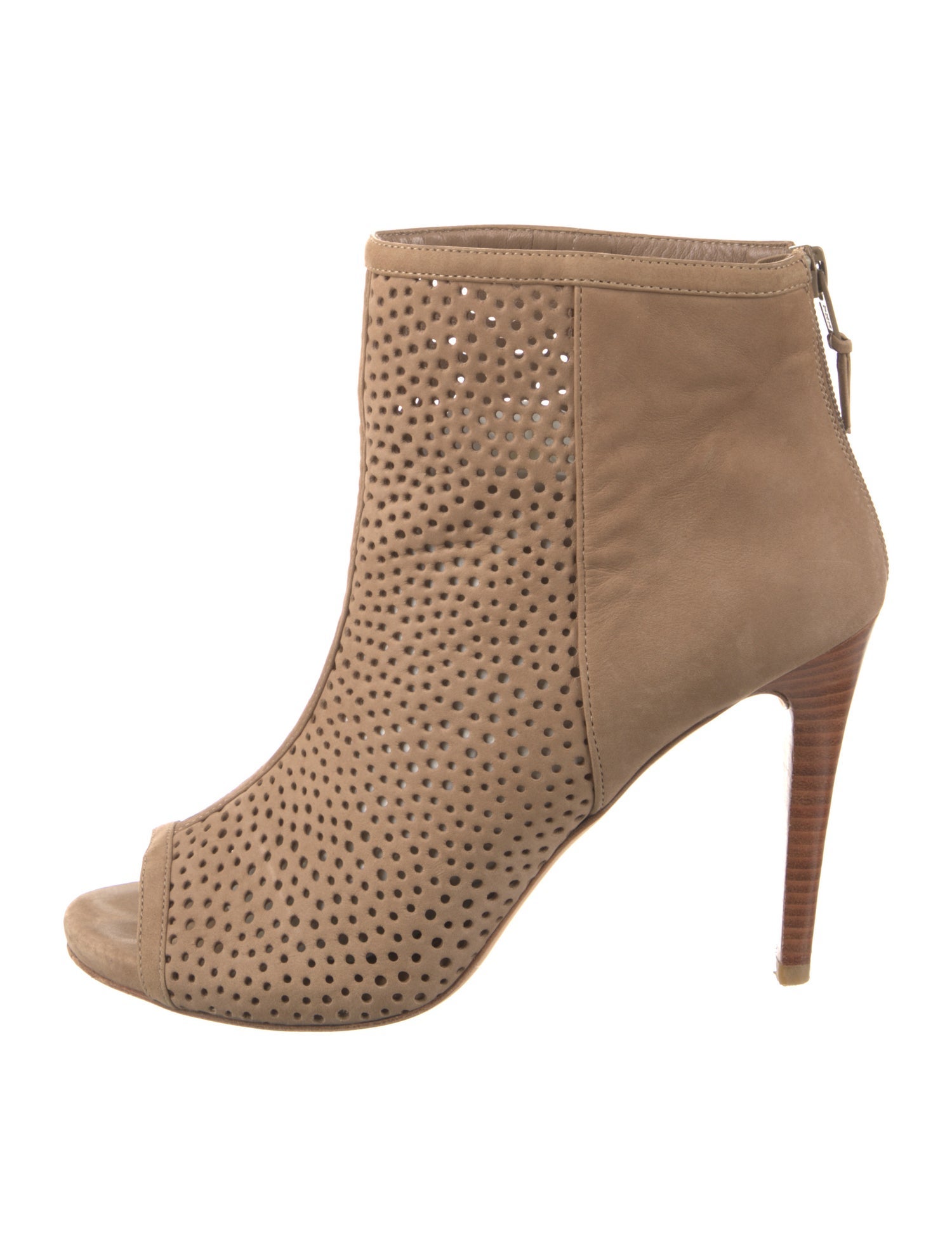 Stuart Weitzman Suede Lasercut Accents Boots