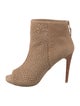 Stuart Weitzman Suede Lasercut Accents Boots