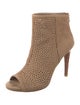 Stuart Weitzman Suede Lasercut Accents Boots