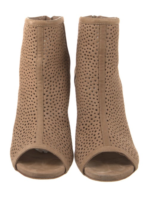 Stuart Weitzman Suede Lasercut Accents Boots