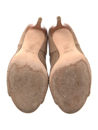 Stuart Weitzman Suede Lasercut Accents Boots