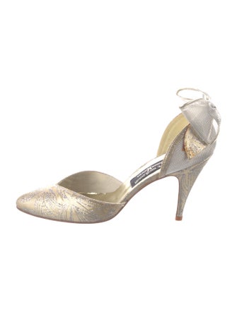 Stuart Weitzman Glitter Slingback Pumps