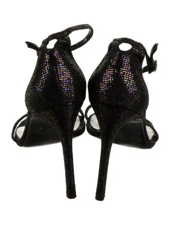 Stuart Weitzman Glitter Accents Sandals