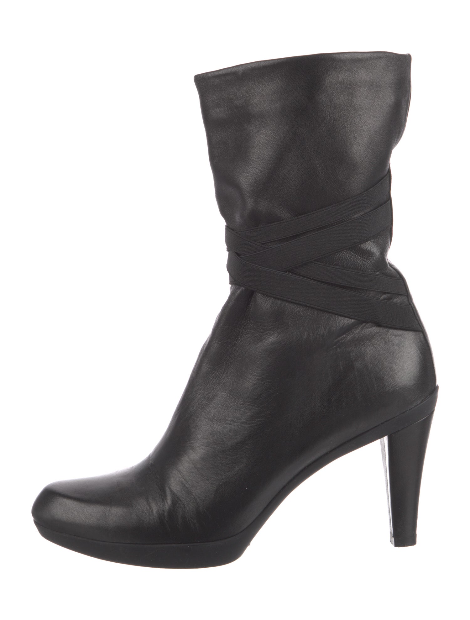 Stuart Weitzman Leather Sock Boots