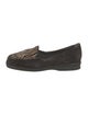 Stuart Weitzman Suede Animal Print Loafers