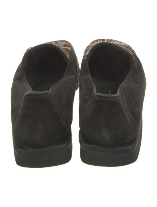 Stuart Weitzman Suede Animal Print Loafers