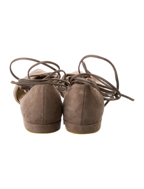 Stuart Weitzman Suede D'Orsay Flats