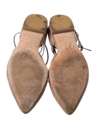 Stuart Weitzman Suede D'Orsay Flats