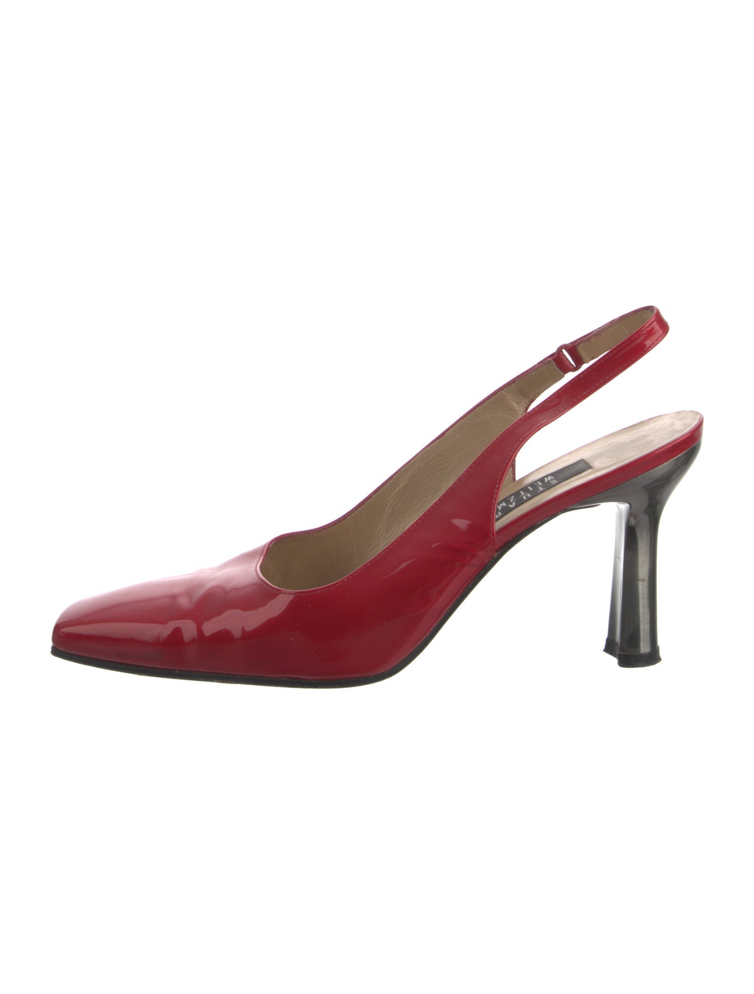 Stuart Weitzman Patent Leather Slingback Pumps