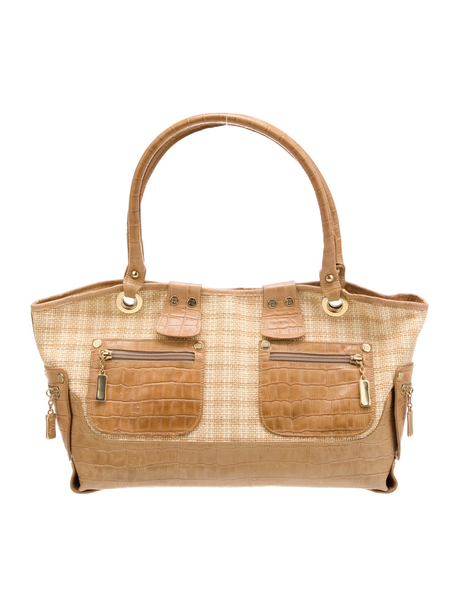 Stuart Weitzman Straw Shoulder Bag