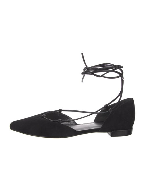 Stuart Weitzman Suede D'Orsay Flats