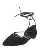 Stuart Weitzman Suede D'Orsay Flats