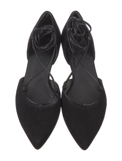 Stuart Weitzman Suede D'Orsay Flats