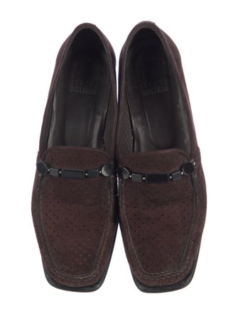 Stuart Weitzman Suede Crystal Embellishments Pumps