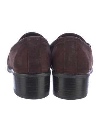 Stuart Weitzman Suede Crystal Embellishments Pumps