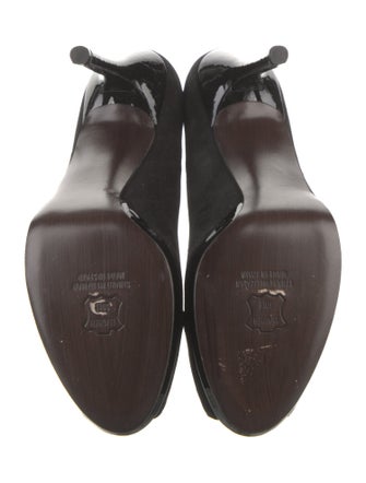 Stuart Weitzman Suede Crystal Embellishments Sandals