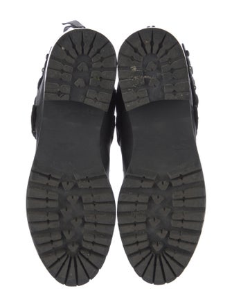 Stuart Weitzman Leather Moto Boots