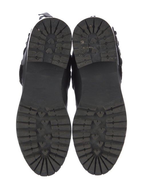 Stuart Weitzman Leather Moto Boots