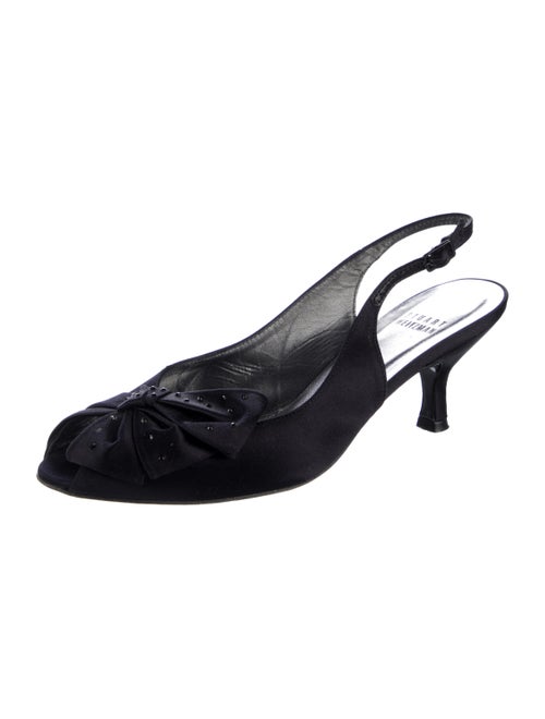 Stuart Weitzman Satin Slingback Pumps