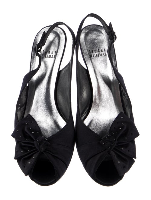 Stuart Weitzman Satin Slingback Pumps