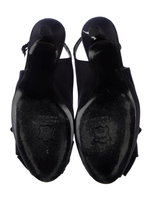Stuart Weitzman Satin Slingback Pumps