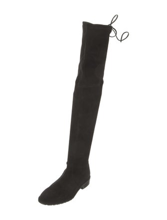 Stuart Weitzman Suede Lace-Up Boots