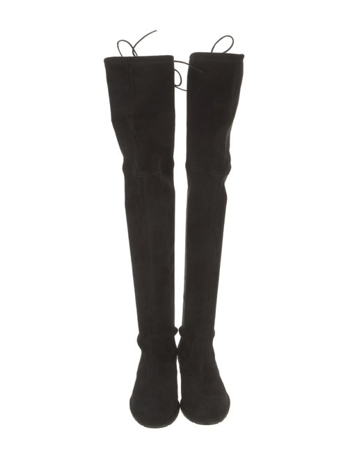 Stuart Weitzman Suede Lace-Up Boots