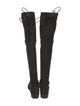 Stuart Weitzman Suede Lace-Up Boots