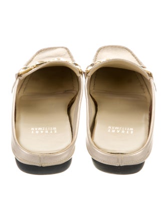 Stuart Weitzman Cubesmule Leather Mules