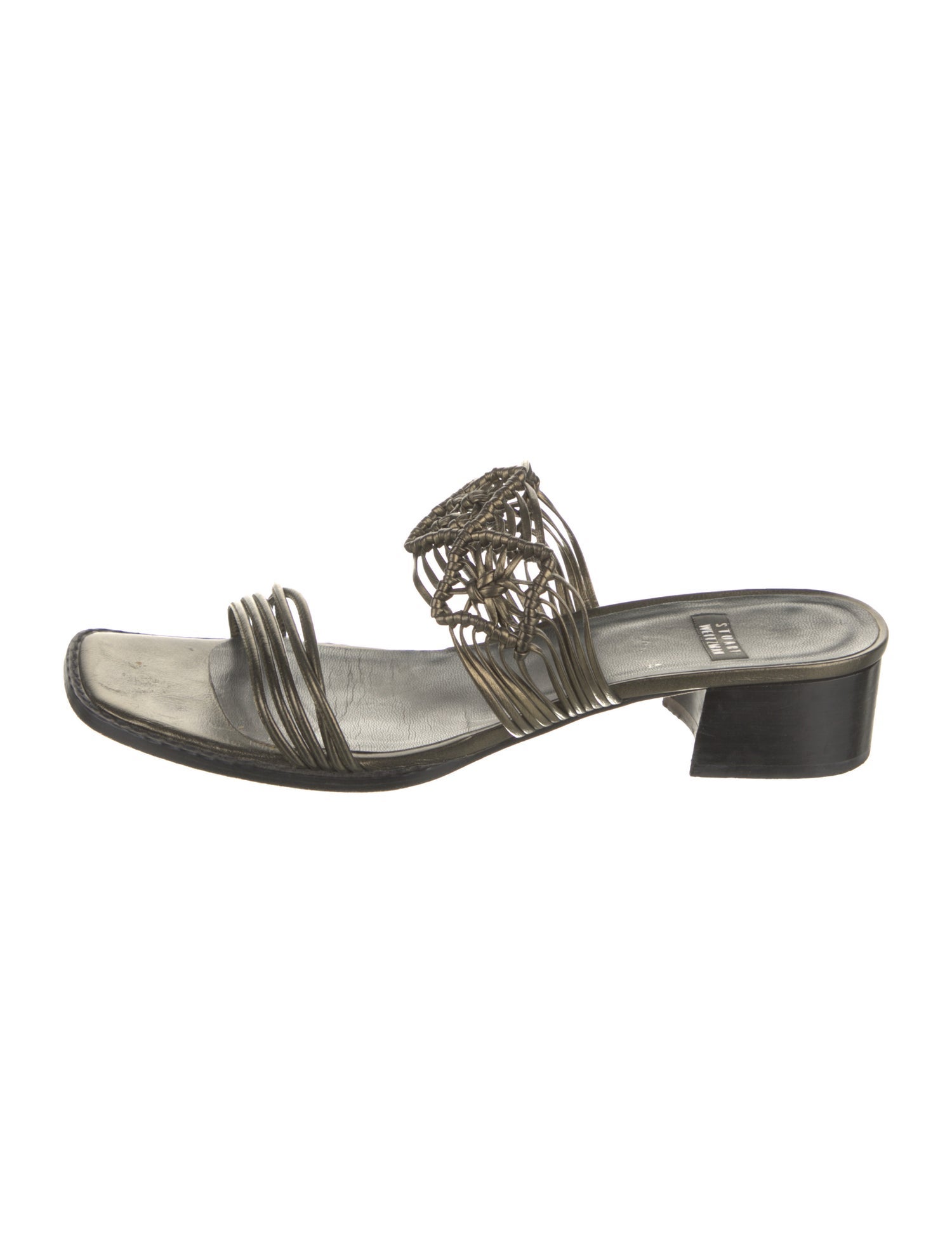 Stuart Weitzman Leather Slides