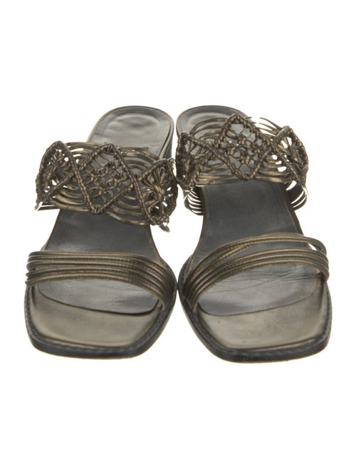 Stuart Weitzman Leather Slides