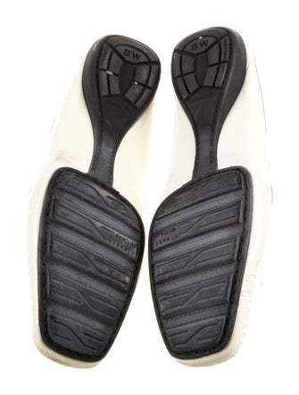 Stuart Weitzman Patent Leather Chain-Link Accents Mules