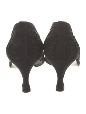 Stuart Weitzman Mesh Embroidered Accent Pumps