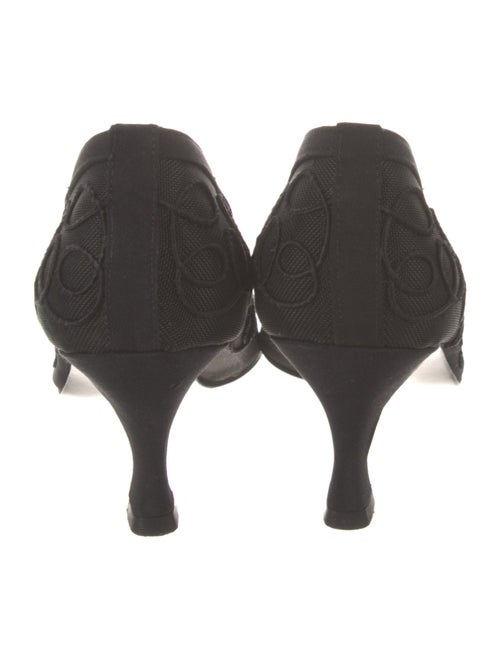 Stuart Weitzman Mesh Embroidered Accent Pumps