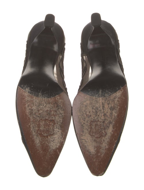 Stuart Weitzman Mesh Embroidered Accent Pumps