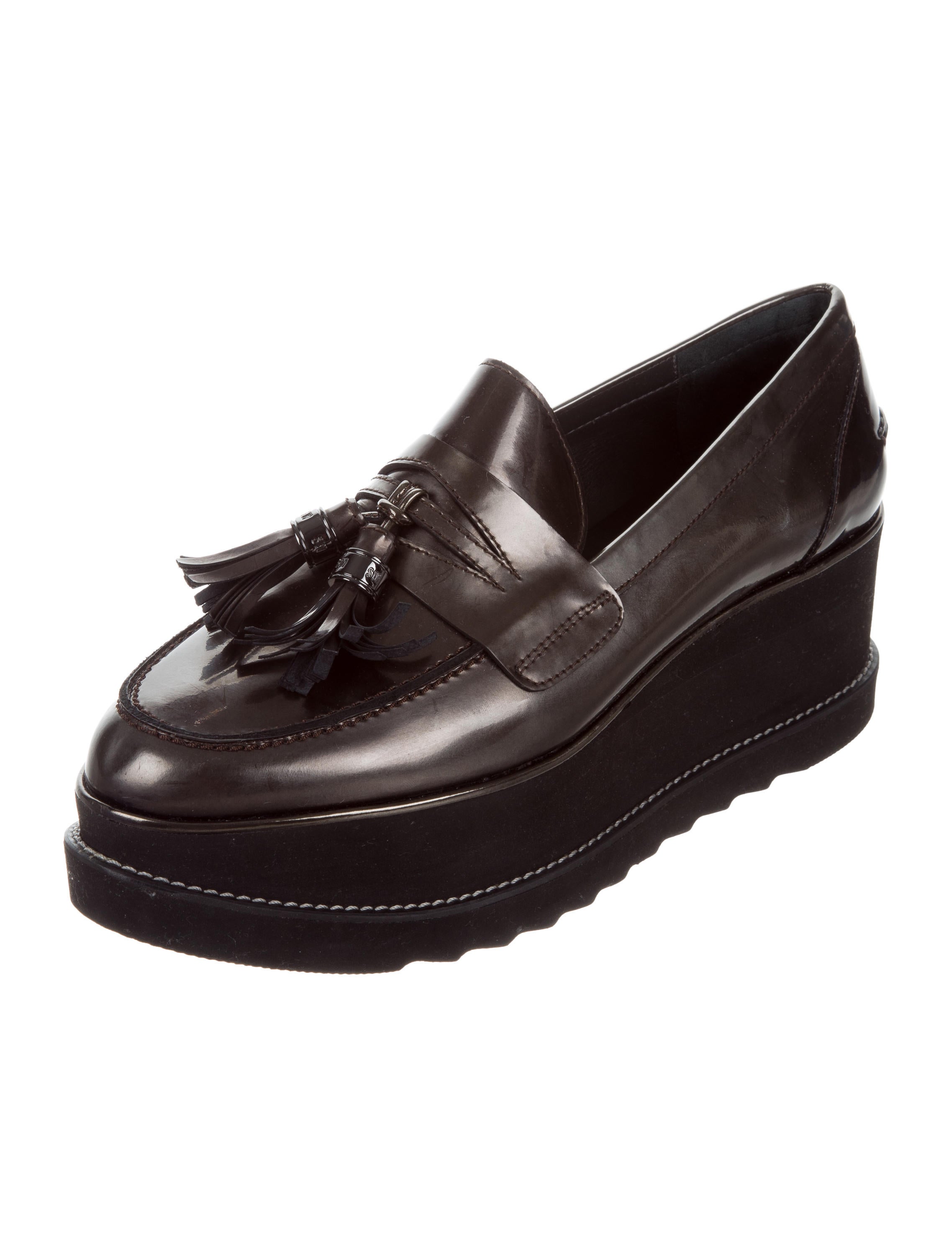 stuart weitzman platform loafers
