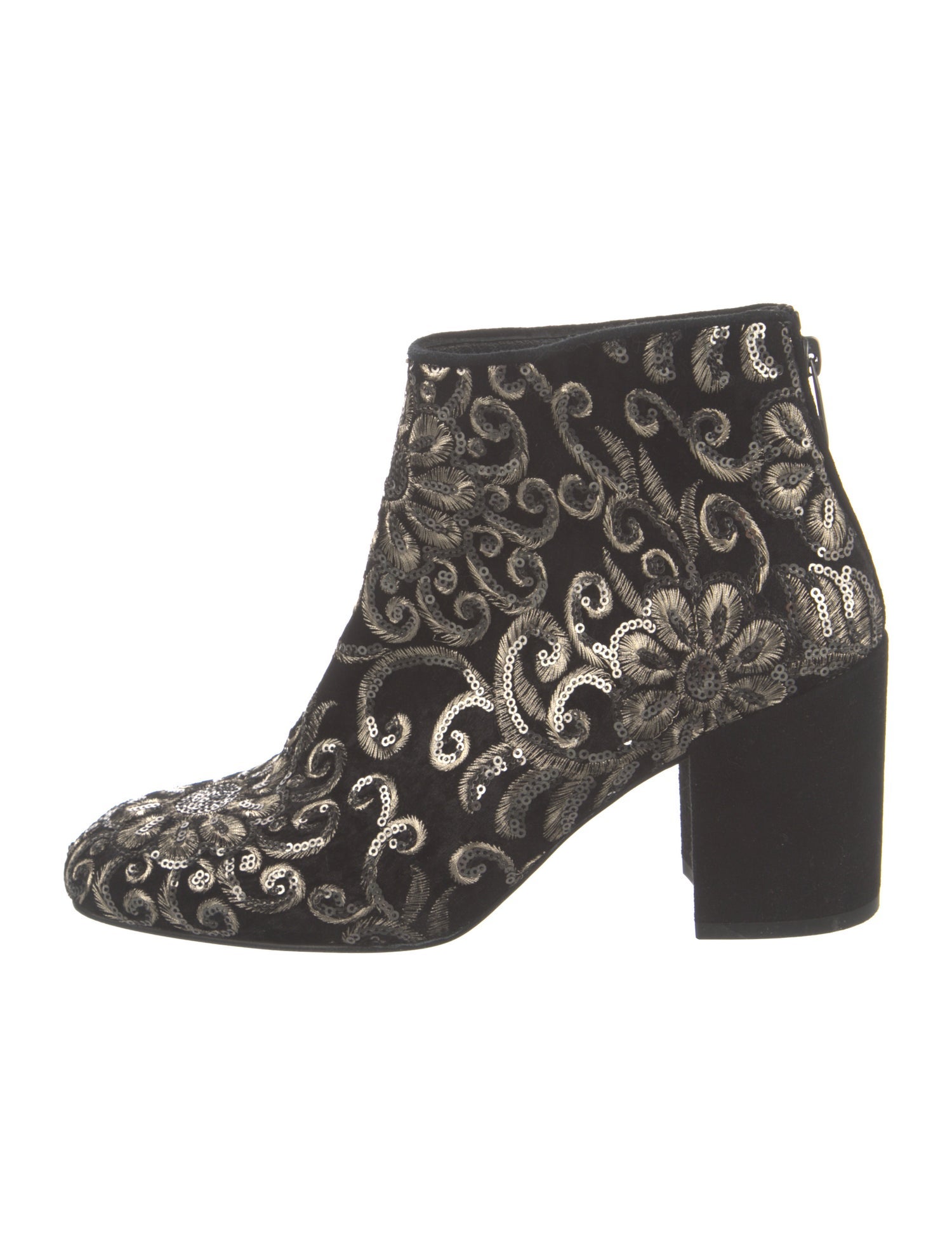 Stuart Weitzman Velvet Printed Boots