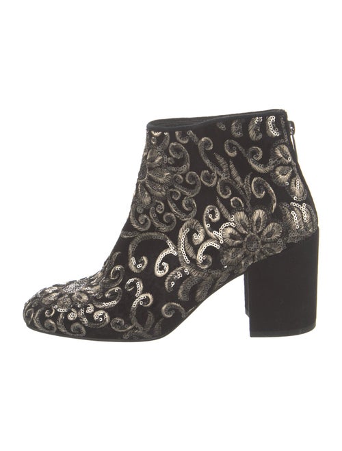 Stuart Weitzman Velvet Printed Boots