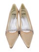 Stuart Weitzman Satin Crystal Embellishments Pumps