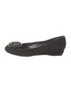 Stuart Weitzman Suede Beaded Accents Flats