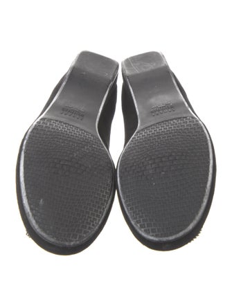 Stuart Weitzman Suede Beaded Accents Flats