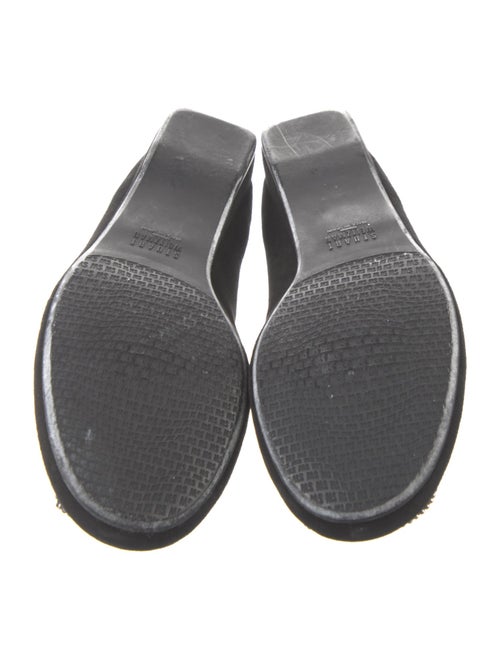 Stuart Weitzman Suede Beaded Accents Flats