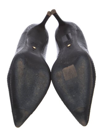 Stuart Weitzman Embossed Leather Pumps