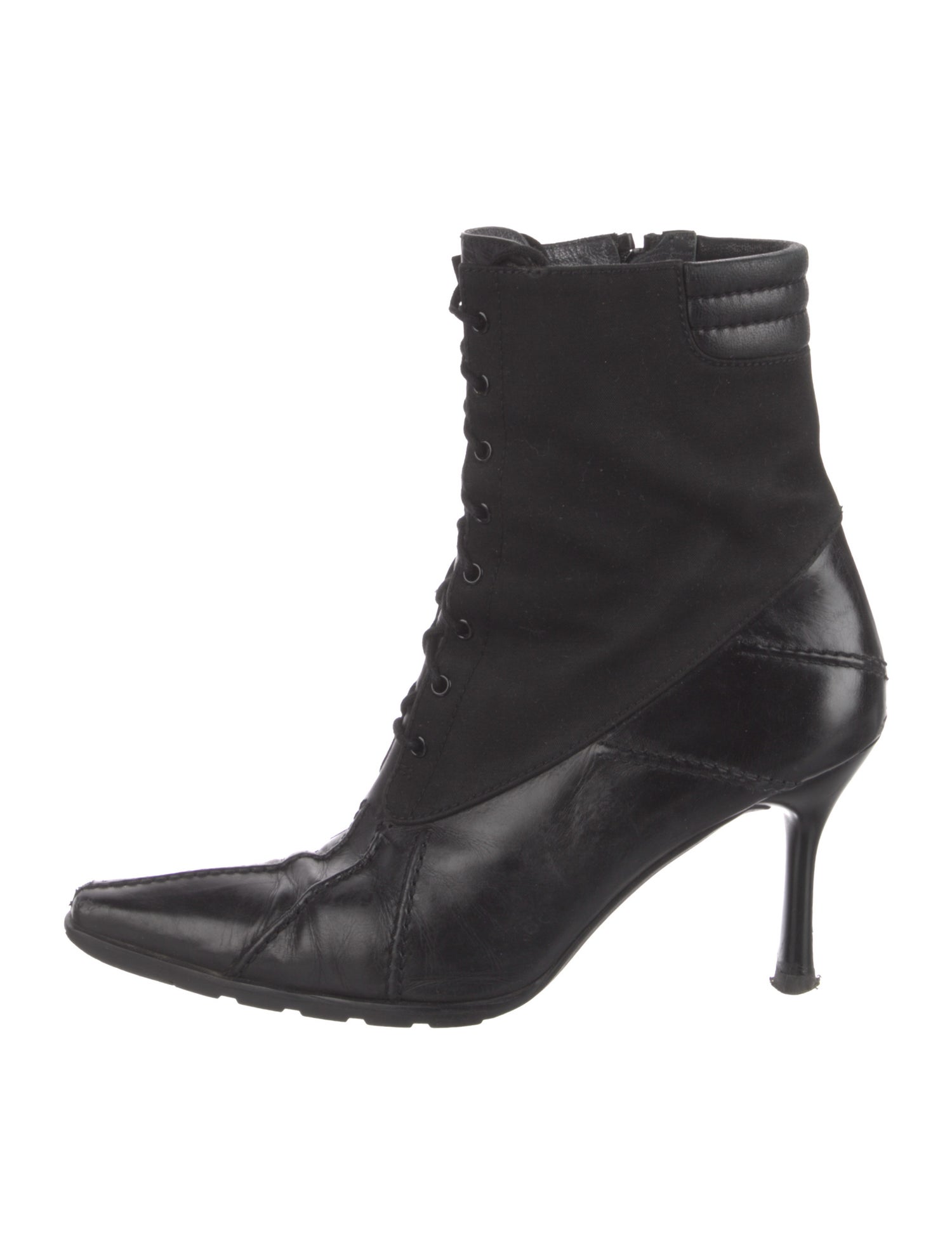 Stuart Weitzman Leather Lace-Up Boots