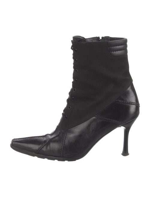 Stuart Weitzman Leather Lace-Up Boots