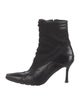 Stuart Weitzman Leather Lace-Up Boots