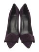 Stuart Weitzman Suede Bow Accents Pumps