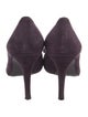 Stuart Weitzman Suede Bow Accents Pumps