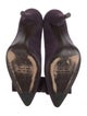 Stuart Weitzman Suede Bow Accents Pumps